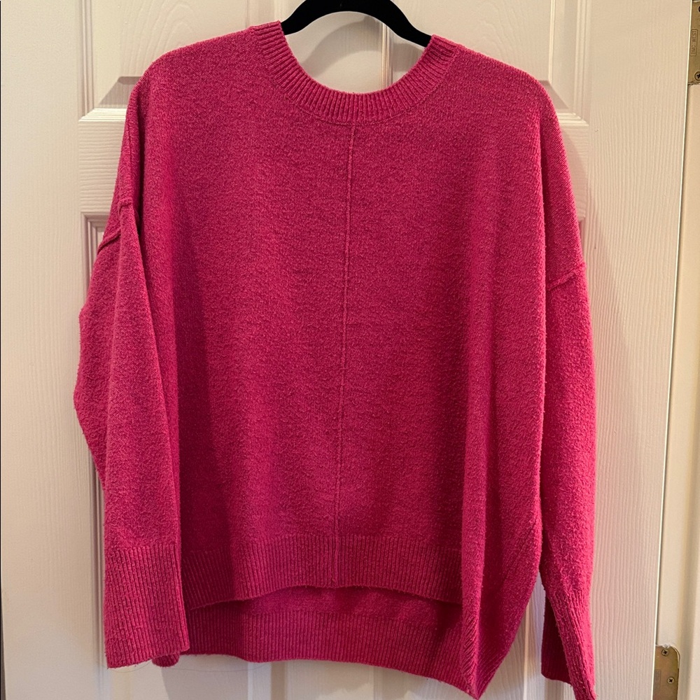 Vince Camuto Bright Pink Crewneck Sweater